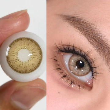 Qfdian Graded 1pair Color Contact Lenses Mixblood Softlens 12months